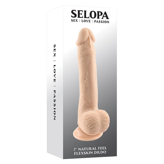 Selopa 7" Natural Feel Flexskin Dildo - Light