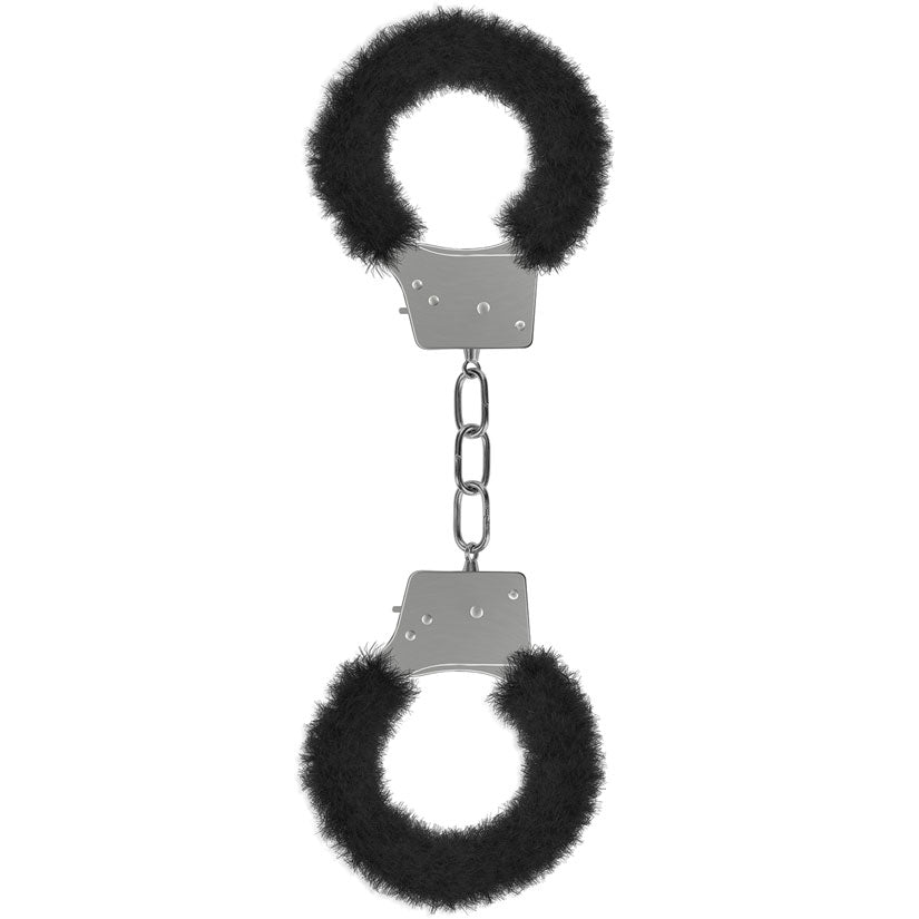 Ouch! Beginner's Furry Handcuffs - Black