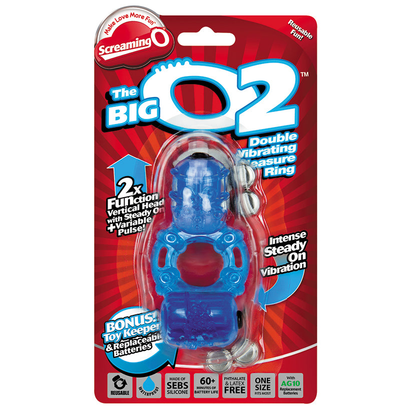 Screaming O The Big O 2 Vibrating Ring - Blue