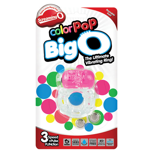 Screaming O ColorPoP Big O Vibrating Ring - Pink