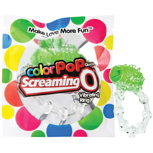 Screaming O ColorPoP Quickie Vibrating Ring - Green