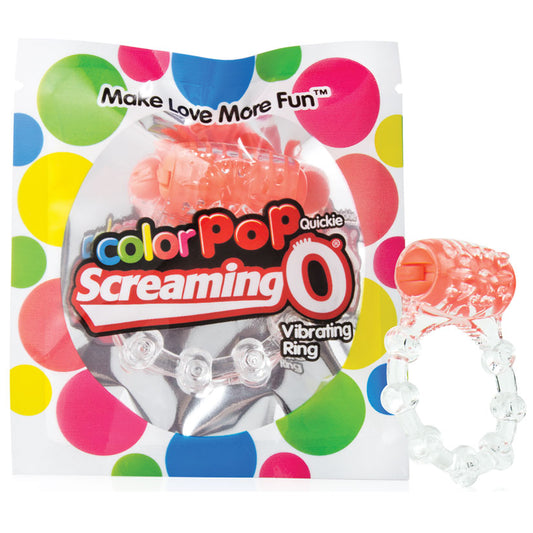 Screaming O ColorPoP Quickie Vibrating Ring - Orange