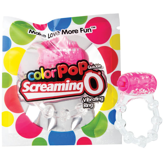 Screaming O ColorPoP Quickie Vibrating Ring - Pink