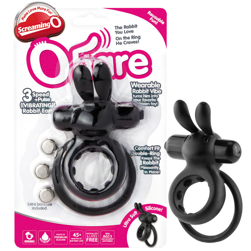 Screaming O Ohare Vibrating Ring - Black