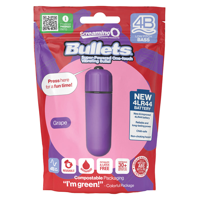 Screaming O 4B Deep Rumbling Bullet - Grape