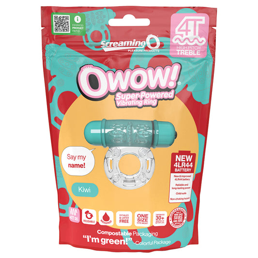 Screaming O 4T Tickle & Tease OWow Vibrating Ring - Kiwi