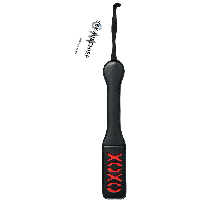 Sportsheets-Sex-Mischief-XOXO-Paddle-Black