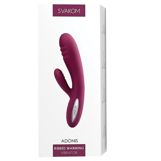 Svakom-Adonis-Dual-Motor-Warming-Vibrator-Violet