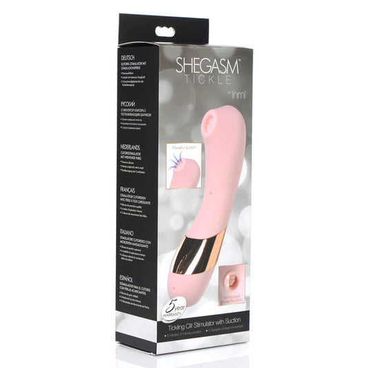 Shegasm Tickle Tickling Clit Stimulator with Suction