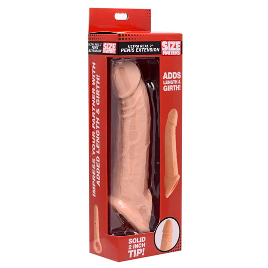 Size Matters Ultra Real 1 Inch Solid Tip Penis Extension