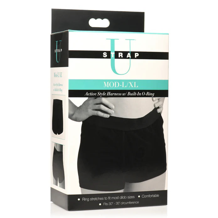 Strap U Mod Strap-On Style Harness with Built-In O-Ring - L/XL