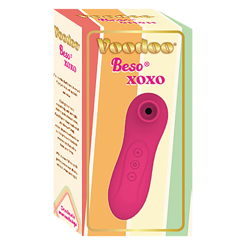 Voodoo Beso XOXO Air Pulse Suction Vibrator - Pink