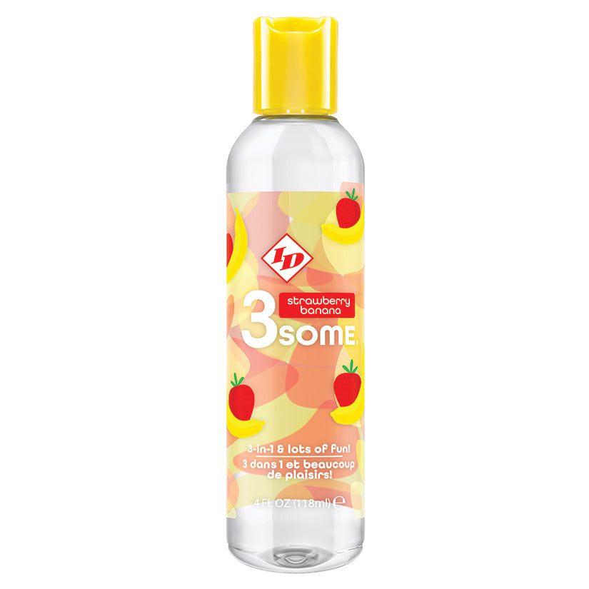 ID 3some Warming Lubricant - Strawberry Banana 4oz