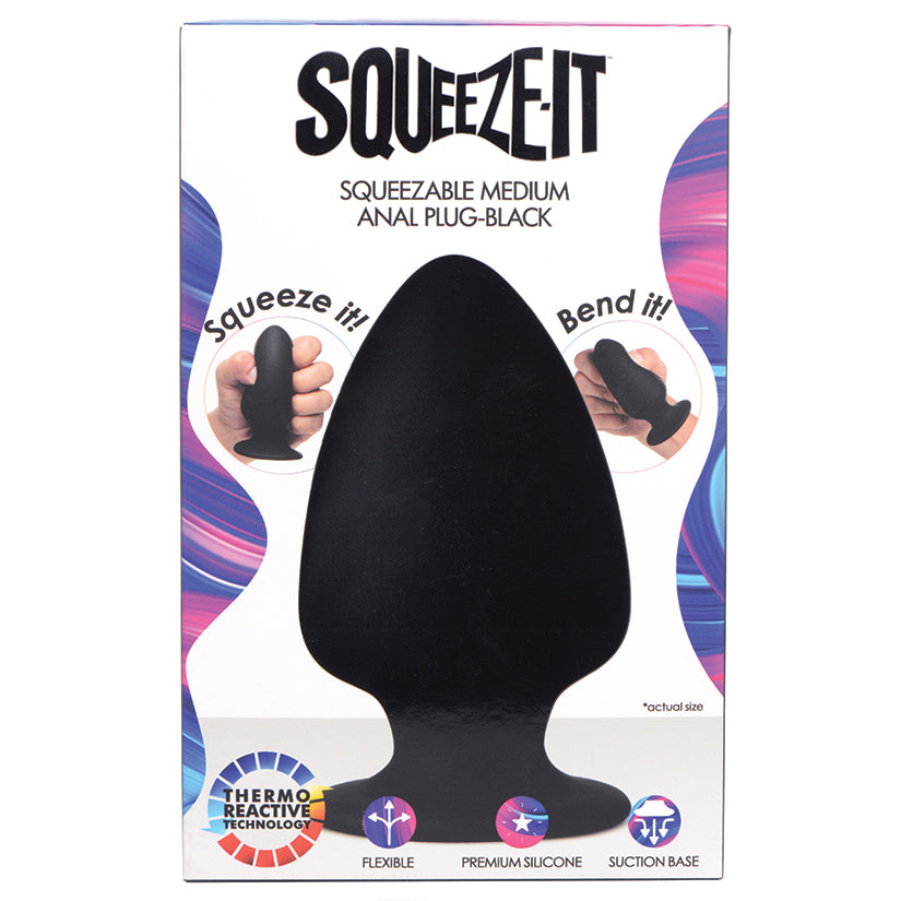 Squeeze-It Silicone Anal Plug - Medium Allison's Closets Squeeze-It Silicone Anal Plug - Medium Allison's Closets