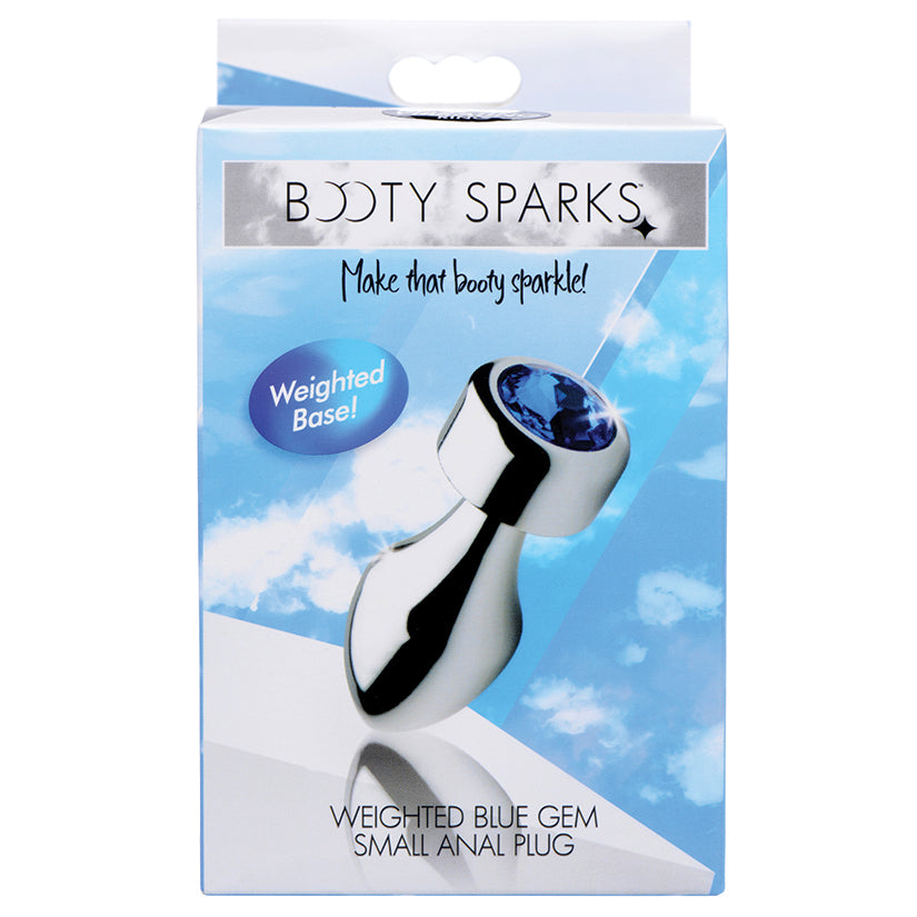 Booty-Sparks-Weighted-Base-Aluminum-Plug-Blue-Gem-Small
