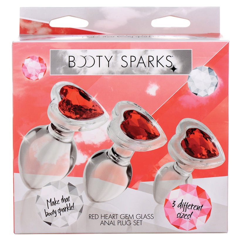 Booty-Sparks-Red-Heart-Gem-Glass-Anal-Plug-Set