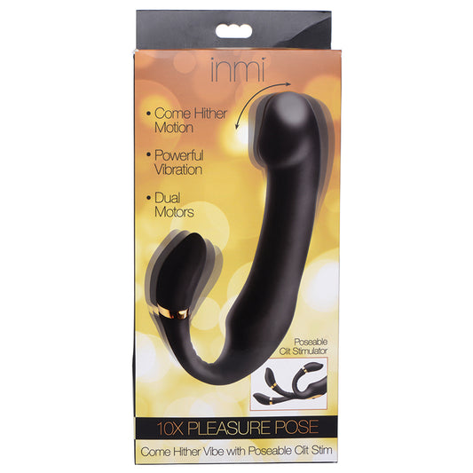 Inmi-10X-Pleasure-Pose-Come-Hither-Silicone-Vibe-W-Poseable-Clit-Stim