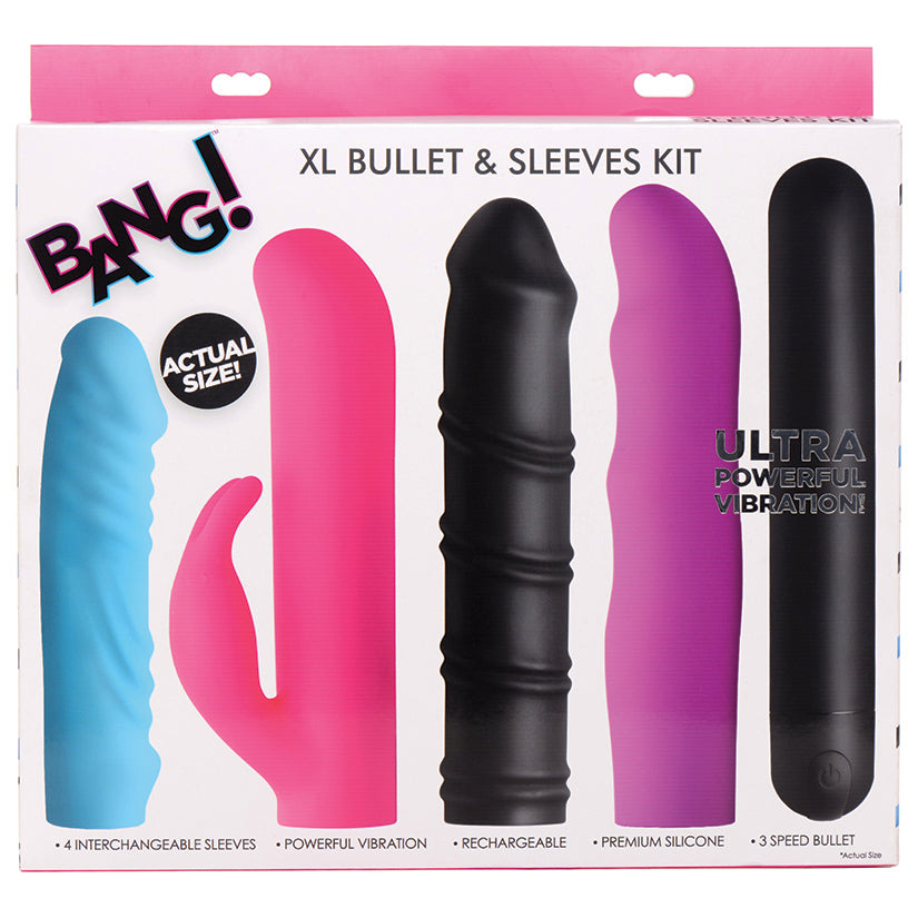 Bang!-3-Speed-4-In-1-XL-Bullet-And-Sleeves-Kit