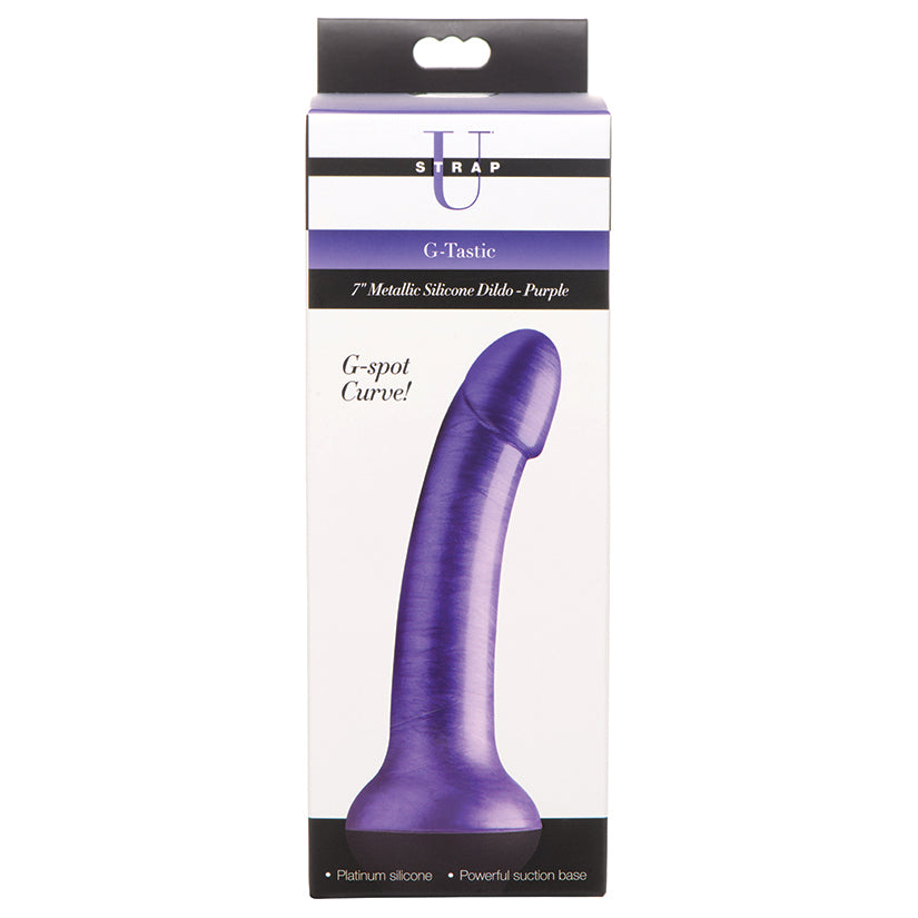 Strap-U-G-Tastic-7-Metallic-Silicone-Dildo-Purple