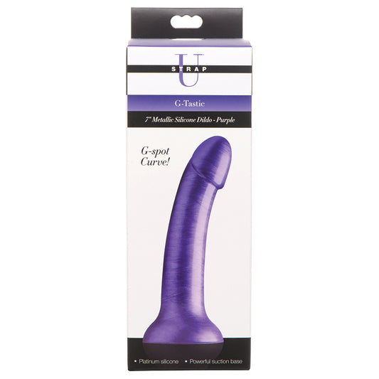 Strap-U-G-Tastic-7-Metallic-Silicone-Dildo-Purple