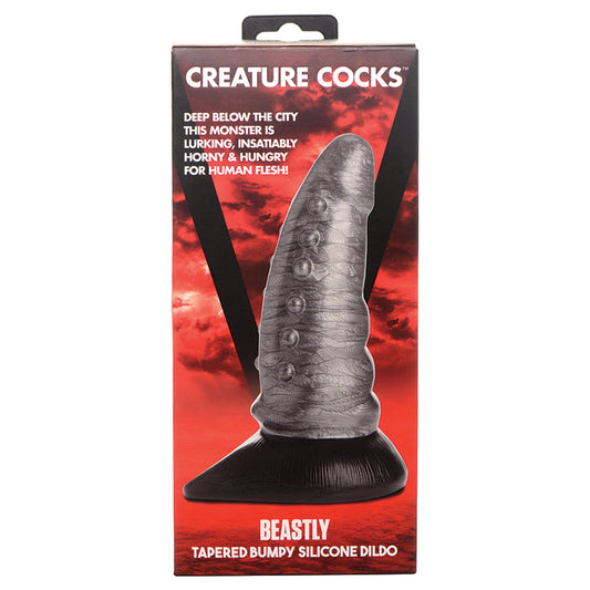 Creature-Cocks-Beastly-Tapered-Bumpy-Silicone-Dildo