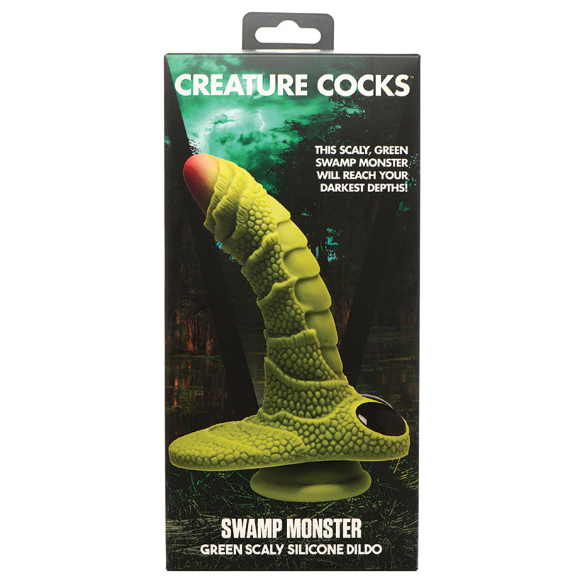 Creature-Cocks-Swamp-Monster-Green-Scaly-Silicone-Dildo