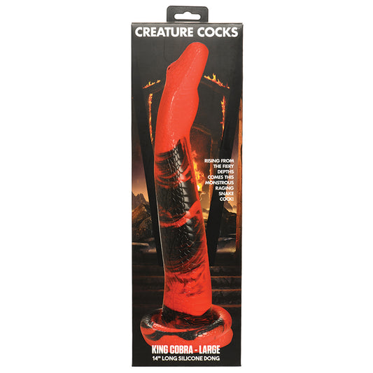 Creature Cocks King Cobra Large 14" Long Silicone Dong