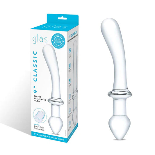 9" Classic Curved Dual-Ended Dildo