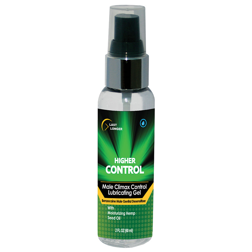 Higher Control Male Climax Control Lubricating Gel - 2oz
