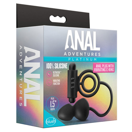 Anal-Adventures Platinum -Black-11.5-Inch-Anal-Plug