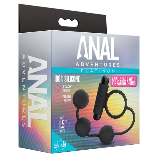 Anal-Adventures-Platinum-Black-13.5-Inch-Vibrating-Anal-Beads