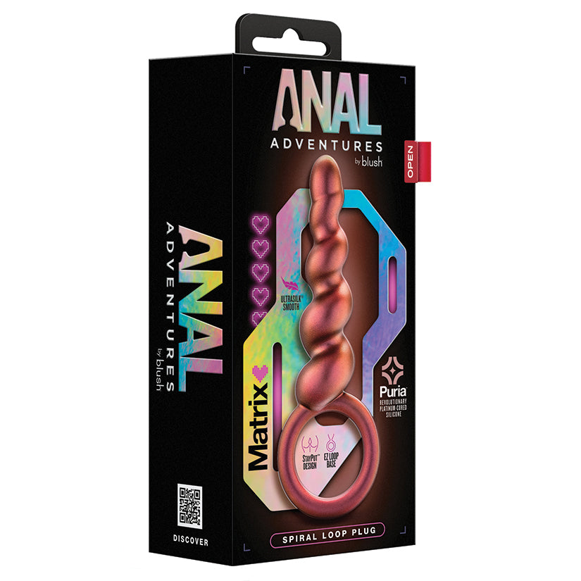 Anal-Adventures-Matrix-Spiral-Loop-Copper-5.25-Inch-Anal-Plug