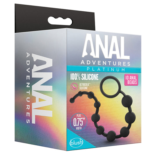 Anal-Adventures-Platinum-Black-12.5-Inch-Anal-Beads