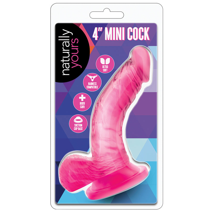 Naturally-Yours-Realistic-Curved-G-Spot-Pink-4.75-Inch-Long-Dildo-With-Balls-Suction-Cup-Base