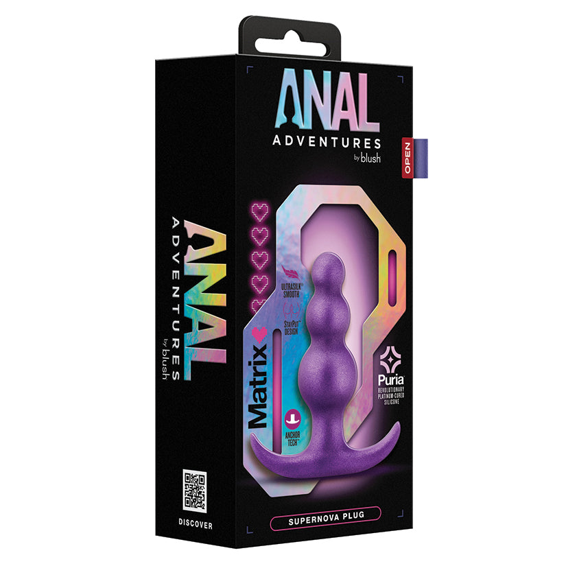 Anal-Adventures-Matrix-The-Supernova-Plug-3-inch-Beaded-Butt-Plug-in-Galactic-Purple