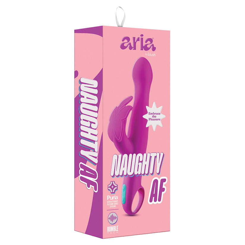 Aria-Naughty-AF-G-Spot-Plum-7.25-Inch-Vibrator