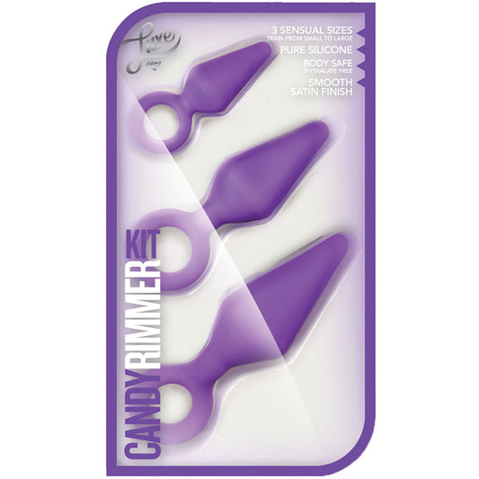Luxe-Candy-Rimmer-Kit-Purple-Anal-Plug-With-Handle