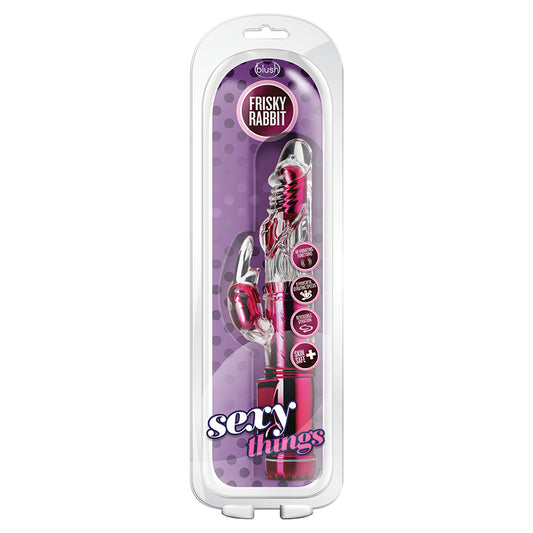 Sexy-Things-Frisky-Rabbit-Pink-9-Inch-Rabbit-Vibrator