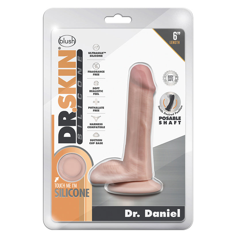 Dr-Skin-Silicone-Dr-Daniel-Realistic-Vanilla-6.5-Inch-Long-Dildo-With-Balls-Suction-Cup-Base