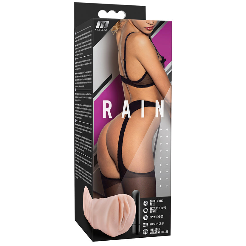 M-for-Men-Rain-Realistic-Vanilla-Vibrating-Masturbator-Stroker