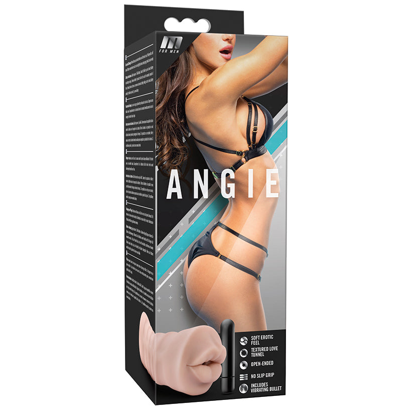 M-for-Men-Angie-Realistic-Vanilla-Vibrating-Masturbator-Stroker