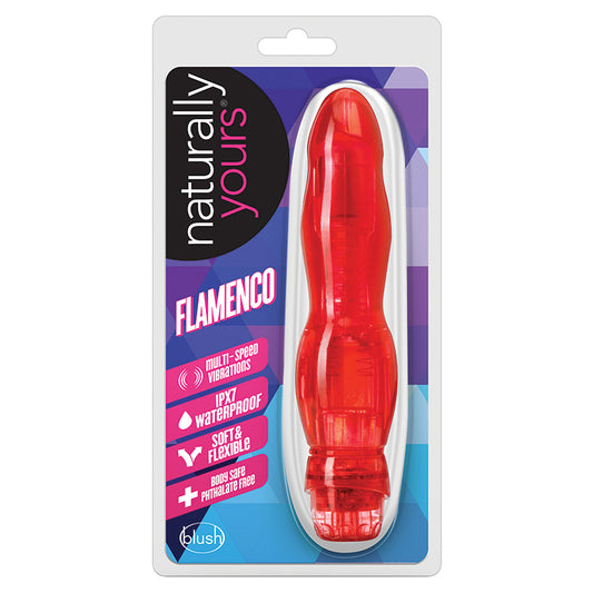 Naturally-Yours-Flamenco-Red-6.75-Inch-Vibrator