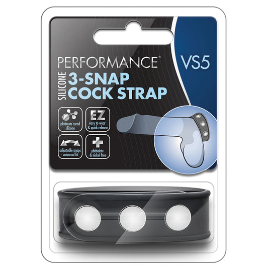 Performance-VS5-Black-Silicone-3-Snap-Penis-Strap
