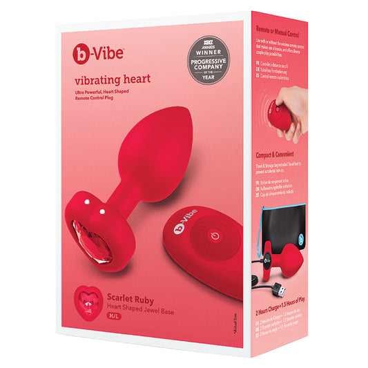 b-Vibe-Vibrating-Heart-Jewel-Plug-Red-M-L