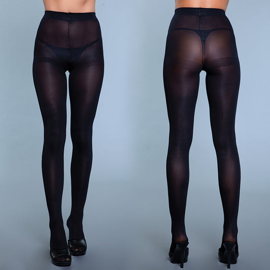 BeWicked Perfect Nylon Pantyhose - Black O/S