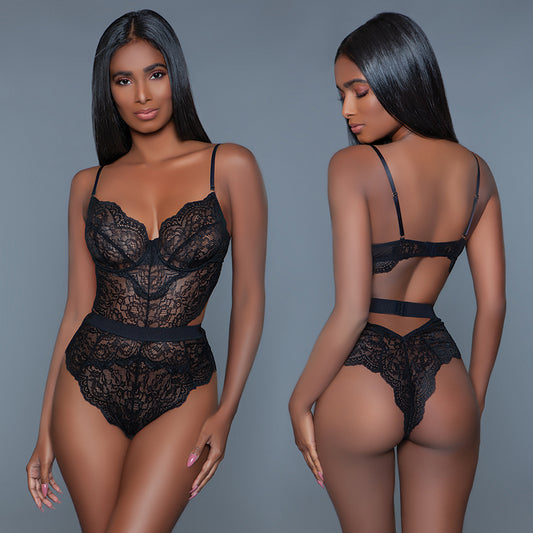 BeWicked Bettany Bodysuit - Black Large