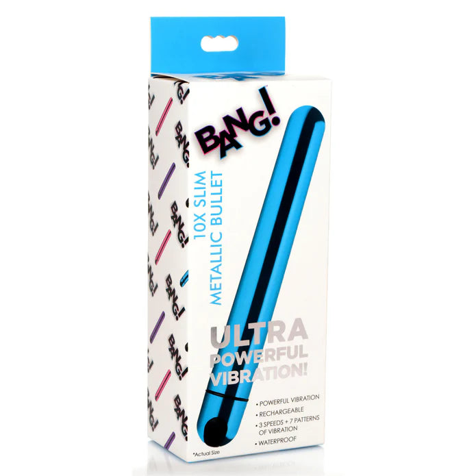 Bang! 10X Slim Metallic Bullet - Blue