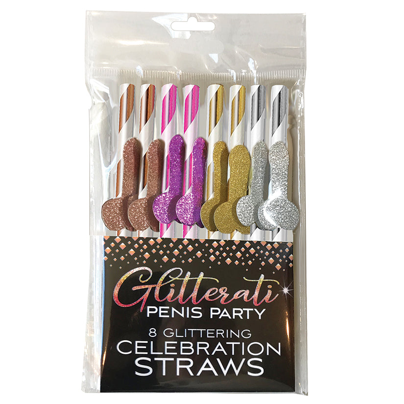 Glitterati Penis Cocktail Straws