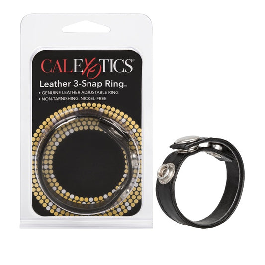 CalExotics Leather  3-Snap Ring