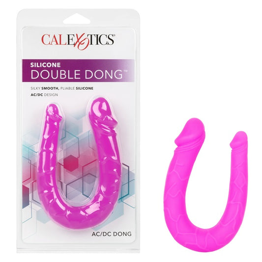 CalExotics Silicone Double Dong AC/DC Dong - Pink